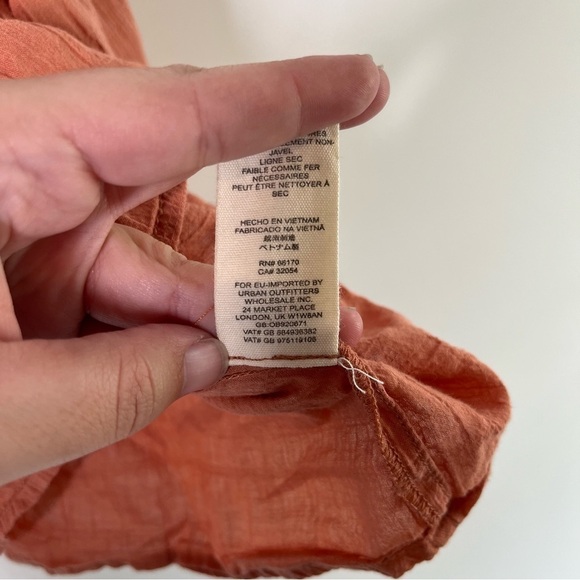 Free People Sea To Shore Blouse Noble Adobe Terracotta Size Small - Picture 6 of 9